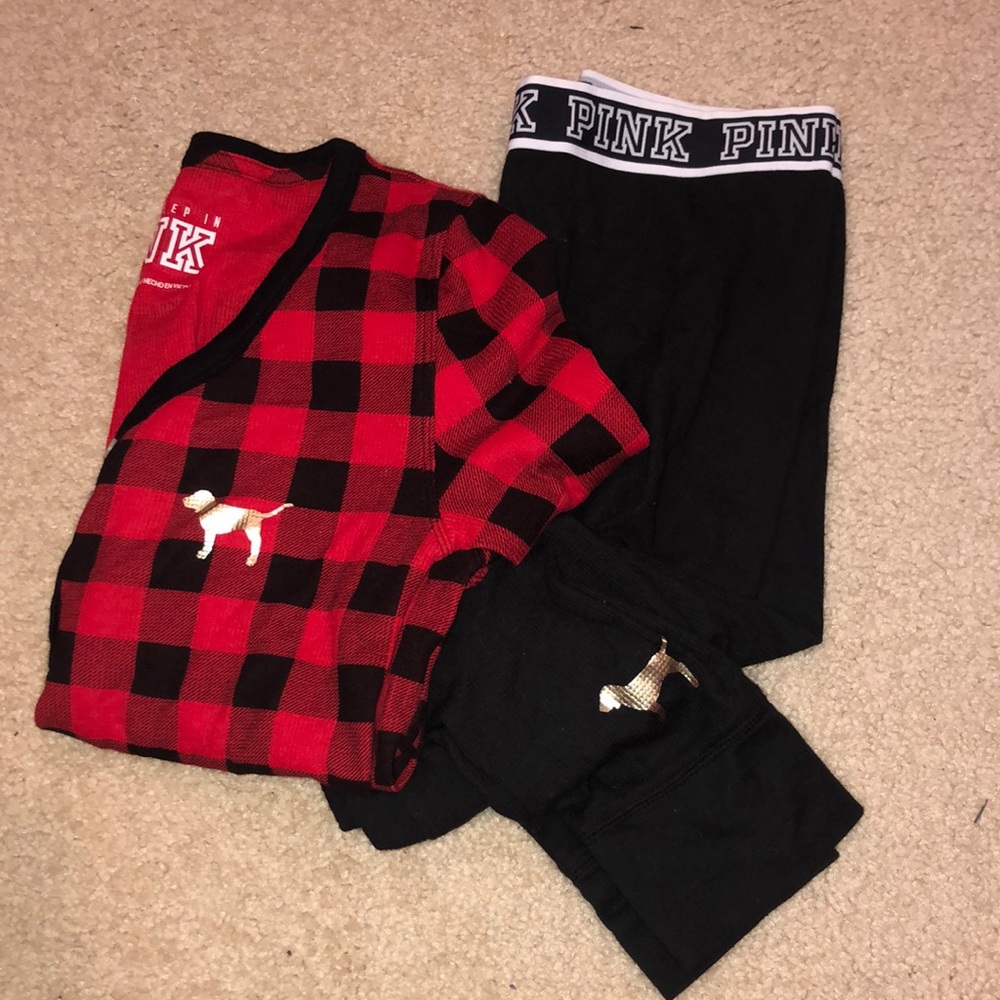 Victoria secret (Pink) pajama top and bottoms